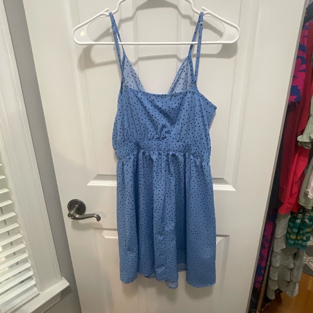 SHEIN Light Blue Polka Dot Dress - Picture 14 of 14